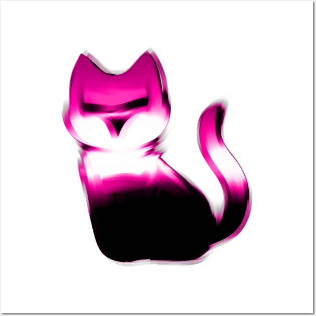 pink shadow cat Wall Art by winer108